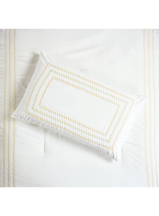 Home Box Joy Noa Twin Comforter Set - White and Yellow - Image 5